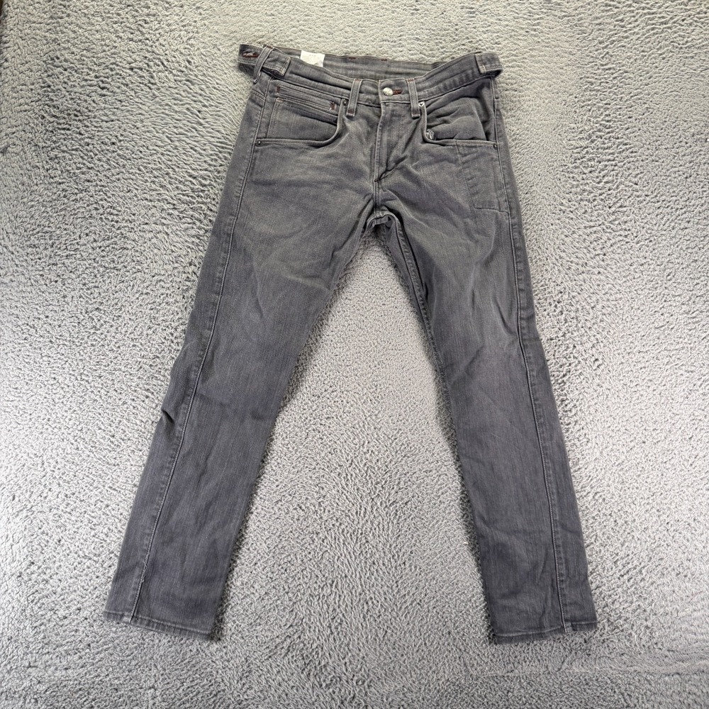 Vintage Levi's 511 Jeans Mens 32x30 Gray Cotton Denim Skinny Workwear Stretch